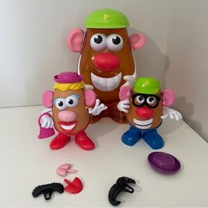 Vintage Playskool Mr. Potato Head Super Spud Lot W/ 2 Base Potatoes & 30 Pieces